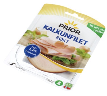 Bilde: © Prior / Oda Prior Kalkunfilet Røkt Skivet 110 g