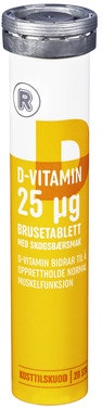 D-Vitamin 25µg, Brusetabletter