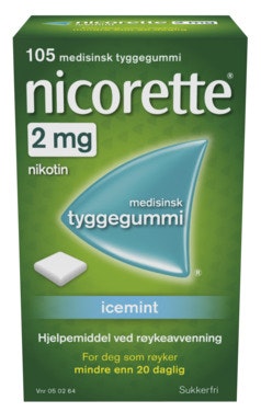 Bilde: © Nicorette / Oda Nicorette Nicorette Icemint 2mg, 105 stk