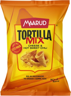 Bilde: © Maarud / Oda Maarud Tortilla Mix Cheese & Hot Sweet Chili