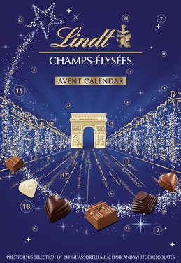 Bilde: © Lindt / Oda Lindt Champs Élysees Julekalender Konfekt