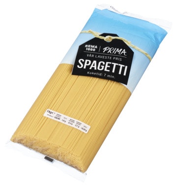 Bilde: © Prima Lavpris / Oda Prima Lavpris Spagetti