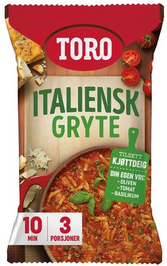 Bilde: © Toro / Oda Toro Italiensk Gryte