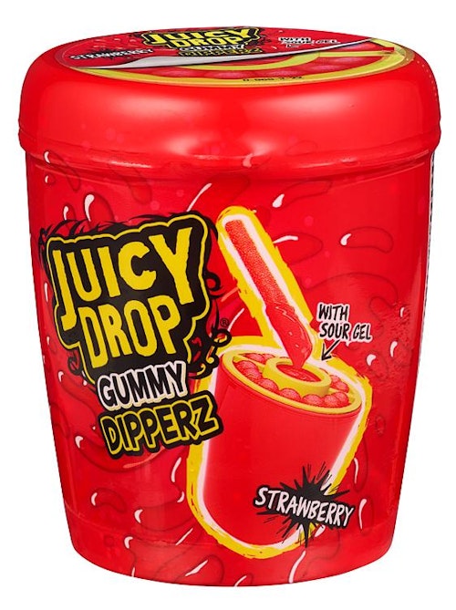 Brynild Bazooka Juicy Drop Gummy Dipperz Jordbær