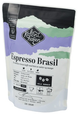 Kolonihagen Espresso Brasil Hele Bønner