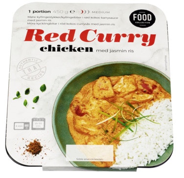 Bilde: © Food Collective / Oda Food Collective Red Chicken Curry Med jasminris