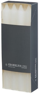 Kronelys Hvit 24cm