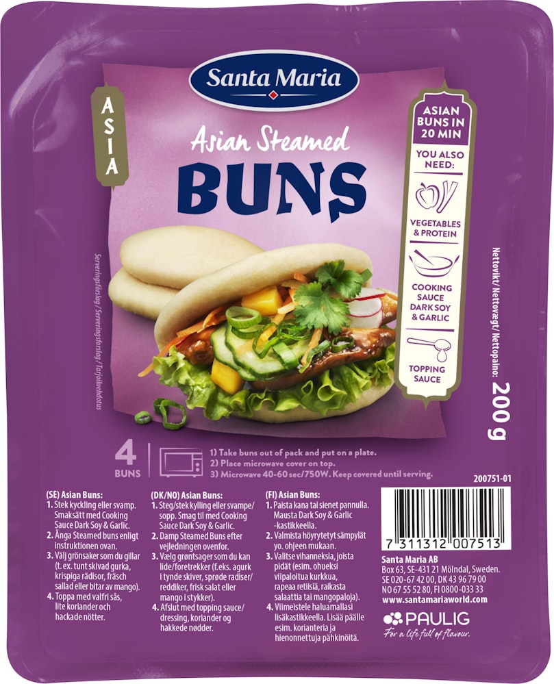 Santa Maria Asian Steamed Buns