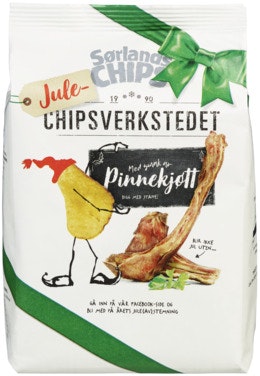 Bilde: © Sørlandschips / Oda Sørlandschips Chipsverkstedet Pinnekjøtt 150 g