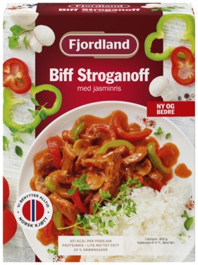 Fjordland Biff Stroganoff Med Ris 460 g