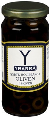 Bilde: © Ybarra / Oda Ybarra Ybarra Sorte Hojiblancaoliven i skiver