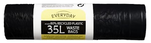 Everyday Avfallspose med snøring Sort, 35l