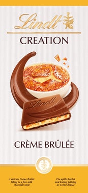 Bilde: © Lindt / Oda Lindt Creation Crème Brûlée Melkesjokolade