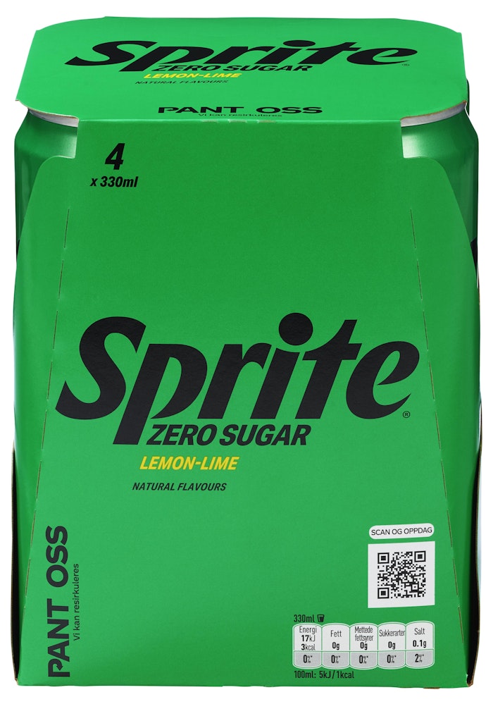 Sprite Zero Sugar 4 x 0,33L