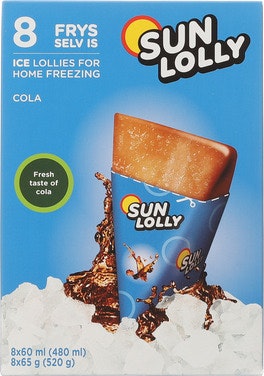 Sun Lolly Sun Lolly Cola 8 stk