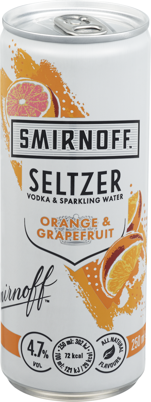 Bilde: © Smirnoff / Oda Smirnoff Smirnoff Seltzer Orange & Grapefruit