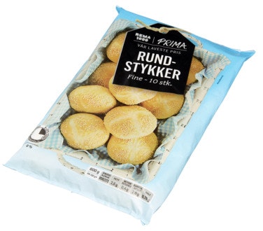 Bilde: © REMA 1000 / Oda REMA 1000 Prima Rundstykker 10 x 60g