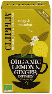 Clipper Lemon & Ginger Infusion Tea Økologisk