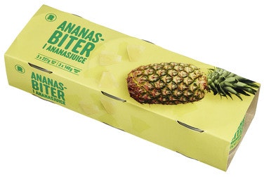 REMA 1000 Ananas i Biter 3pk