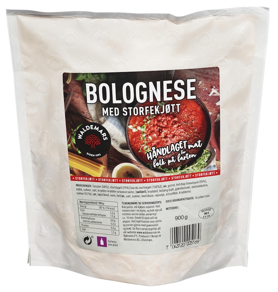 Gryte Bolognese m/ kjøtt 900 g
