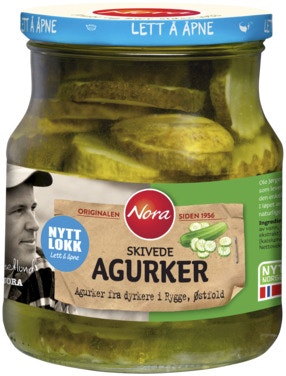 Bilde: © Nora / Oda Nora Nora Skivede Agurker 580 g