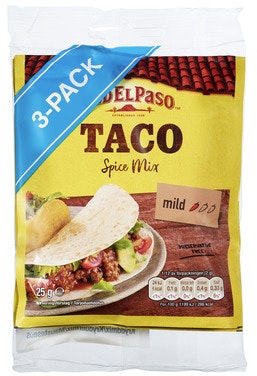 Bilde: © Old El Paso / Oda Old El Paso Taco Spice Mix 3 stk 3 x 25g