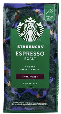 Starbucks Espresso Dark Rwb Hele bønner, 200 g