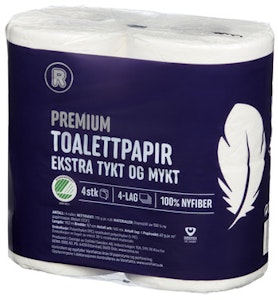 REMA 1000 Toalettpapir 4-lags Premium