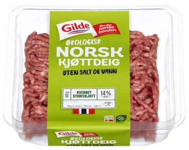 Bilde: © Gilde / Oda Gilde Naturlig godt Kjøttdeig, økologisk Uten salt og vann, 400 g