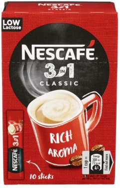 Nescafé Nescafe 3 in1 10 stk, 165 g