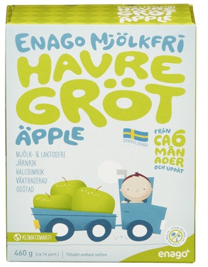 Bilde: © EnaGo / Oda EnaGo Melkefri Havregrøt med Eple Fra 6 mnd