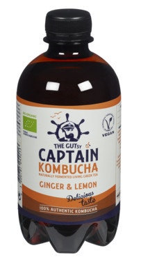 Captain Kombucha m/ginger&lemon 400 ml