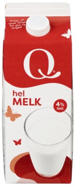 Bilde: © Q-meieriene / Oda Q-meieriene Helmelk 4%