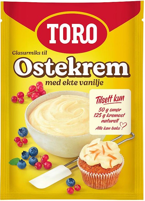 Toro Glasurmiks til Ostekrem Med ekte vanilje