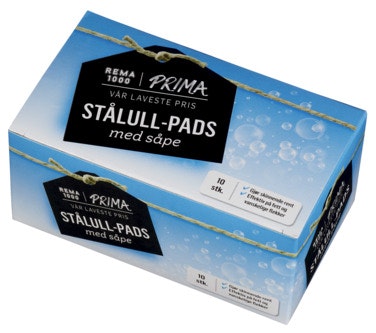 R Stålullpads