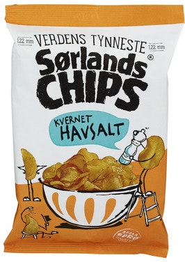 Bilde: © Sørlandschips / Oda Sørlandschips Verdens Tynneste Kvernet Havsalt