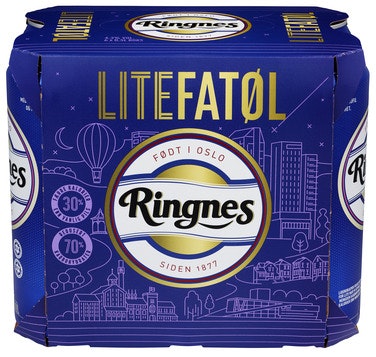 Bilde: © Ringnes / Oda Ringnes Ringnes Lite Fatøl Glutenfri 6x0,5l
