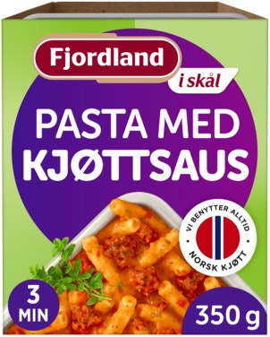 Bilde: © Fjordland / Oda Fjordland Pasta med Kjøttsaus Med tomat, løk og urter