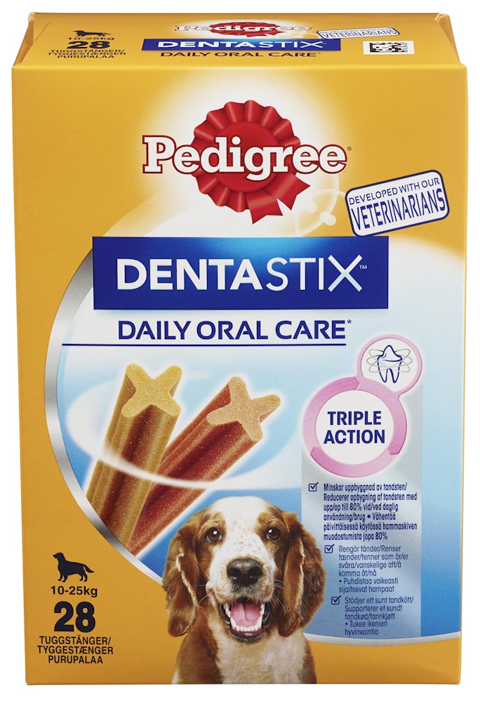 Pedigree Dentastix tannhygiene Middelsstore Hunder 28 stk