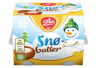 Bilde: © Freia / Oda Freia Snøballer 4 stk, 112 g