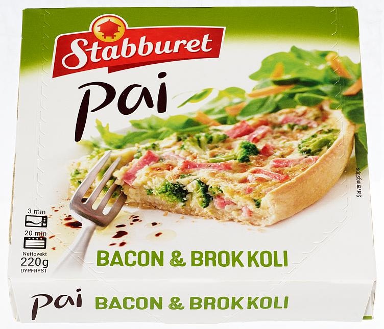 Stabburet Bacon & brokkolipai Liten