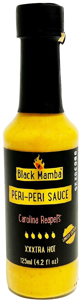 Black Mamba Peri peri-saus Carolina Reapers Xxxtra-hot
