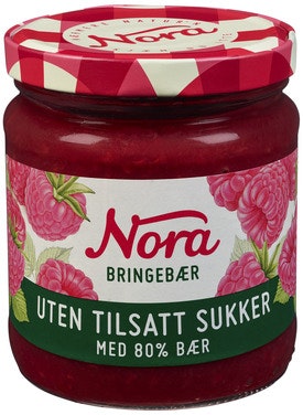 Bilde: © Nora / Oda Nora Nora Bringebær Uten tilsatt sukker
