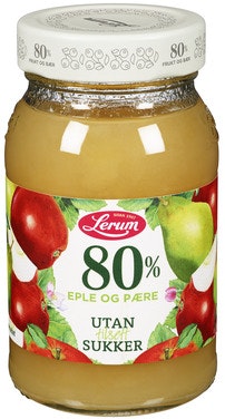 Bilde: © Lerum / Oda Lerum Eple & Pæresyltetøy 80% Uten Tilsatt Sukker
