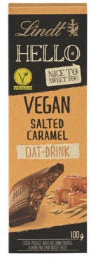 Bilde: © Lindt / Oda Lindt Hello Vegan Salt Karamell Havremelk