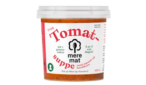 Suppe med Tomat, Squash & Basilikum