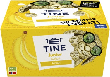 Bilde: © Tine / Oda Tine Junior Yoghurt Banan 4 stk