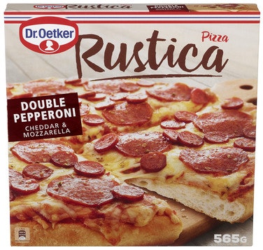 Bilde: © Dr. Oetker / Oda Dr. Oetker Rustica Pizza Double Pepperoni
