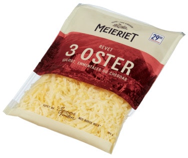 Bilde: © REMA 1000 / Oda REMA 1000 Revet Gulost, Cheddar, Emmenthaler