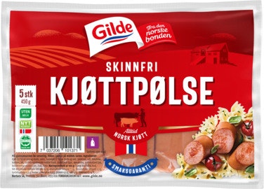 Bilde: © Gilde / Oda Gilde Røkt Kjøttpølse Skinnfri